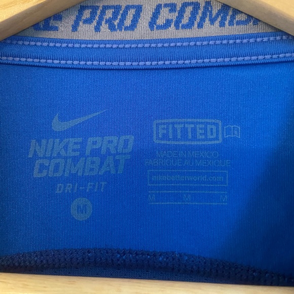 Men's Blue Nike Dri-Fit Athletic Tee - Picture 2 of 4